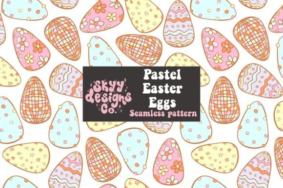 Download Pastel Easter Eggs Seamless Pattern - Easter eggs Collection