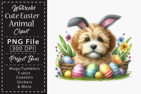 Download Watercolor Cute Easter Animal Clipart - Premium Resources