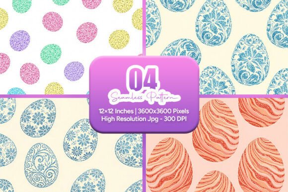Download Decorative Easter Eggs Seamless Pattern - Easter eggs Collection