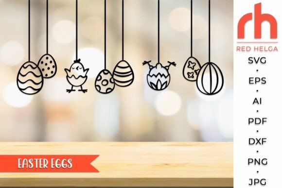 Download Easter Eggs SVG, Chick and Eggs Cut File - Easter eggs Collection