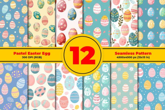 Download Pastel Easter Eggs Seamless Pattern - Easter eggs Collection