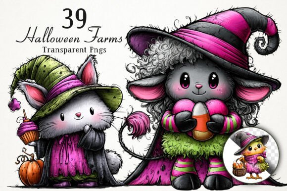 Download Cute Halloween Farm PNG Clipart - Premium Resources