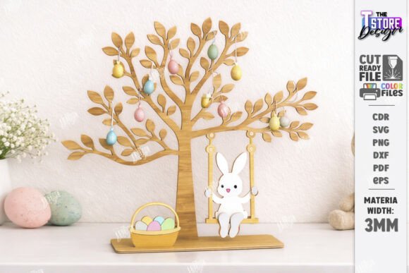 Download Easter Tree Laser Cut | Easter Eggs SVG - Easter eggs Collection