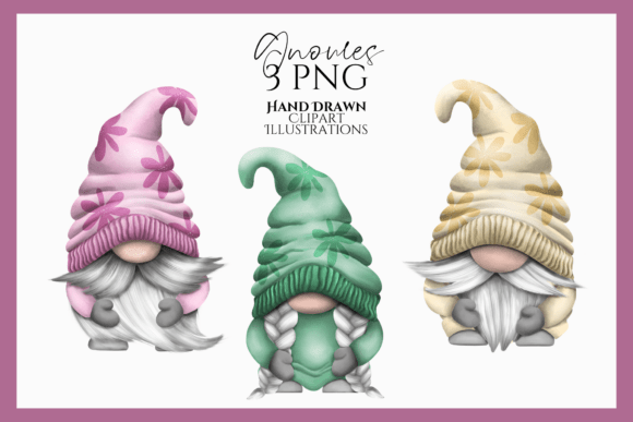 Download Spring Floral Gnome PNG Clipart Set - Floral gnome png Collection