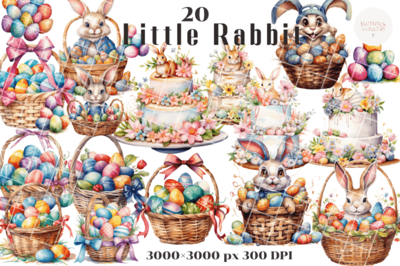 Download Easter Bunny Clipart, Easter Eggs Basket - Easter eggs Collection