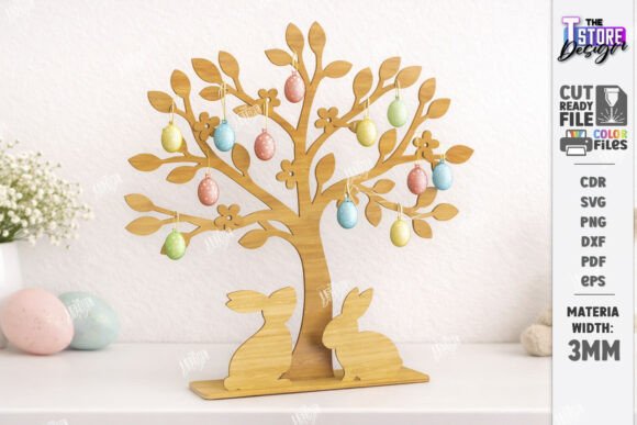Download Easter Tree Laser Cut | Easter Eggs SVG - Easter eggs Collection